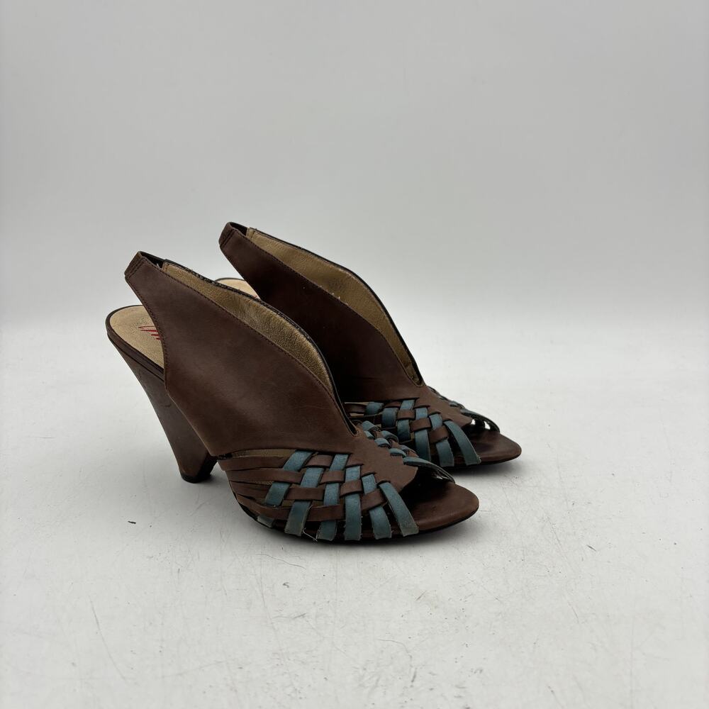 Vintage Y2K Miss Sixty Wedge Heel Sandals Women's 37.5 Slingback Boho